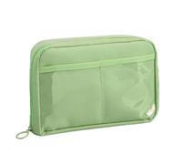 Estuche para niñas | Estuche de alta capacidad con 12 compartimentos | Elegante y resistente estuche para lápices, cómodo estuche multifuncional para bolígrafos, casa, Verde, riferimento alla