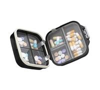 Estuche para pastillas de tamaño con capacidad para varios medicamentos Suministro para 7 días Estuche para medicamentos portátil para personas mayores y viajeros Organizadores eficientes de