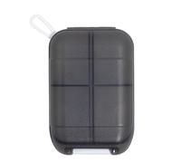 Estuche para pastillas de viaje, organizador portátil de 3,54 pulgadas, resistente a la humedad | Soporte para medicamentos diarios, caja de aceite de pescado, pastillero pequeño, dispensador de