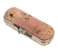 Estuche para Pintalabios con Espejo Rosa de Vidrio y Aluminio | Cofre Maquillaje Adolescente, Organizador Portátil para Bolso, Acceso Rápido en Fiestas y Salidas Nocturnas