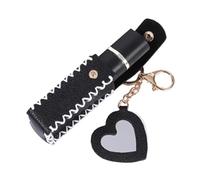Estuche para pintalabios, llavero, bálsamo labial, clips de bolsa, organizadores portátiles de piel sintética, diseño de hebillas ergonómicas, almacenamiento de brillo de labios para bolso, mochila y