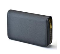 Estuche para Pluma estilográfica, de Piel auténtica, con 10 Ranuras divididas, Color Negro, Soporte para bolígrafo Rollerball, Organizador de exhibición Hecho a Mano, Bolsa con Cremallera