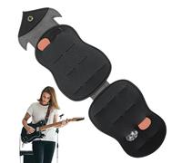 Estuche para púas de piel sintética con forma de animal, organizador de púas de 18 ranuras, almacenamiento de accesorios de músico, portátil para guitarra baja, ukelele, accesorio de instrumento