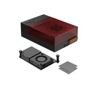 Estuche para Raspberry Pi 5 con Enfriador Activo Protección Mejorada Diseño Duradero Fácil Montaje Ajuste Perfecto Rojo