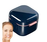 Estuche para retenedores - de baño para dentaduras postizas | Taza para dentadura postiza, estuche de limpieza para retenedores, soporte para dientes postizos a prueba de fugas, almacenamiento de