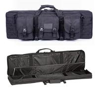 Estuche para Rifle Táctico para Arma, Maletin Arma Larga, 37/42/47/55 Inch Funda de Bolsa de Rifle Doble, Adecuado para Deportes de Pesca, Caza y Tiro(Black,37in/93cm)