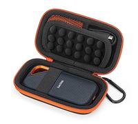 Estuche para Sandisk Extreme/Sandisk Extreme Pro/WD My Passport SSD Portable, Funda Caja Disco Duro Rígida Viaje Almacenamiento, Bolsa Cubrir Protectora Transporte Portátil(Rust Red)