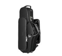 Estuche para saxofón Bolsa de acompañamiento for saxofón alto en mi bemol, maletín for instrumento musical, mochila ligera y portátil(Black)