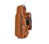 Estuche para saxofón Bolsa de acompañamiento for saxofón alto en mi bemol, maletín for instrumento musical, mochila ligera y portátil(Brown)