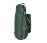 Estuche para saxofón Bolsa de acompañamiento for saxofón alto en mi bemol, maletín for instrumento musical, mochila ligera y portátil(Green)