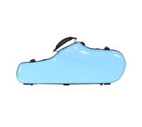 Estuche para saxofón Estuche de fibra vidrio for saxofón en Mi bemol, con protección plástico reforzado, ABS, disponible varios colores(Light blue)