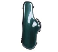 Estuche para saxofón Estuche de fibra vidrio for saxofón en Mi bemol, con protección plástico reforzado, ABS, disponible varios colores(Light green)