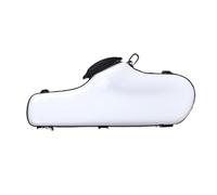 Estuche para saxofón Estuche de fibra vidrio for saxofón en Mi bemol, con protección plástico reforzado, ABS, disponible varios colores(WHITE)