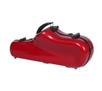 Estuche para saxofón Estuche de fibra vidrio for saxofón en Mi bemol, con protección plástico reforzado, ABS, disponible varios colores(Red)