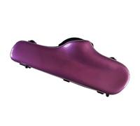 Estuche para saxofón Estuche de fibra vidrio for saxofón en Mi bemol, con protección plástico reforzado, ABS, disponible varios colores(Light yellow)