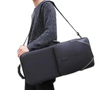 Estuche para saxofón Estuche for saxofón alto multifuncional de tela Oxford, bolsa almacenamiento con espacio adicional, impermeable, for en mi E(Black Rectangle)