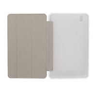 Estuche para Tableta, Materiales de PU Y TPU Diseño de Ajuste Suave Y Cómodo Cubierta Protectora de TPU Simple, Elegante Y Ultra Delgada para Tableta Smile 1(Plata)