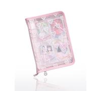 Estuche para tarjetas coleccionables, archivo de almacenamiento A5, carpeta de tarjetas intercambiables, 6 agujeros, 4 bolsillos, almacenamiento de doble cara, 20 recambios, capacidad para 160 hojas