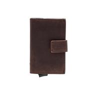 Strellson Camden RFID Tarjetero moreno, cuero, hombre