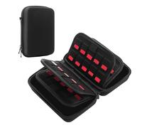 Estuche para Tarjetas de Juego con 80 Ranuras para Switch, para Vita, Organizador de Almacenamiento de Cartuchos Portátil de Viaje con Carcasa Dura de Nailon EVA, Compatible con