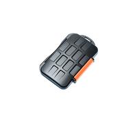 Estuche para tarjetas de memoria JJC MC-4 resistente al agua y extremadamente resistente para tarjetas 4CF, 8XD y 8Micro SD