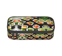 Estuche para tazas de té con rosas romántico, diseño desgastado, tamaño mediano, con doble cremallera, para el trabajo, bonito, Encurtidos de eneldo para sushi, Talla única