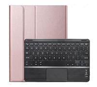 Estuche Para Teclado Para Lenovo Tab P11 11.5 pulgadas 2020 (TB-J706F/TB-J706L) Magnético Desmontable Inalámbrico Bluetooth Teclado Español Ñ Estuche Tipo Folio Delgado Con Panel Táctil,Rose gold