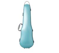 Estuche para violín Estuche for violín de tamaño 4/4-3/4, ajustable, material compuesto PC, resistente, duradero y ligero, con cerradura llave(Blue)
