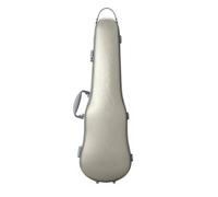 Estuche para violín Estuche for violín de tamaño 4/4-3/4, ajustable, material compuesto PC, resistente, duradero y ligero, con cerradura llave(Champagne Gold)