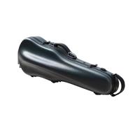 Estuche para violín Estuche for violín ligero y resistente de material compuesto Tamaño ajustable 4/4 a 3/4(Dark Gray Blue)