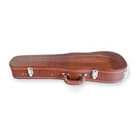 Estuche para violín profesional, tamaño 4/4, caja de madera para violín, caja rígida triangular, caja de almacenamiento con higrómetro, accesorio para estuche de violín, estuche para violín (color: