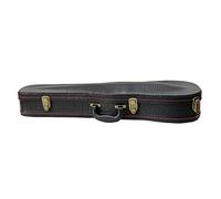 Estuche para violín profesional, tamaño 4/4, caja de madera para violín, caja rígida triangular, caja de almacenamiento con higrómetro, accesorio para estuche de violín, estuche para violín (color: