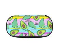 Estuche pequeño con Dibujo a Mano de Aguacate, Estuche de Gran Capacidad para lápices, Organizador de papelería de Oficina