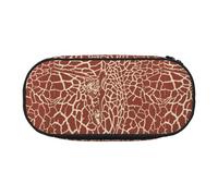 Estuche pequeño con diseño de Pieles y Cabezas de Jirafa, Estuche de Gran Capacidad para lápices, Organizador de papelería de Oficina.