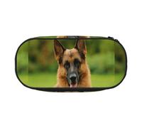 Estuche pequeño con Estampado de Pastor alemán Feliz, Estuche de lápices de Gran Capacidad, Organizador de papelería de Oficina