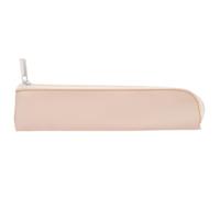 Estuche Pequeño para Lápices Beige de Cuero Pu, Portátil y Protector