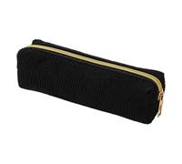 Estuche pequeño para lápices para niñas, con cremallera, estuche para lápices, estuche escolar, estuche estético, bolsa de papelería de pana de color sólido, gran capacidad para bolígrafos, borrador