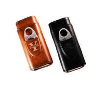 Estuche personalizado para cigarros con cortador, soporte para cigarros grabado personalizado, regalos para hombres, regalos para padrinos de boda, regalo para papá, marido, novio, día de San