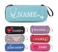 Estuche personalizado para estetoscopio, Estuche de transporte para estetoscopio con nombre personalizado para enfermeras, médicos y auxiliares médicos, Regalo para la Semana de la Enfermería