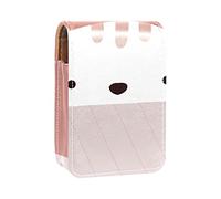 Estuche personalizado para lápiz labial, bolsa de maquillaje portátil, bolsa de cosméticos, soporte para lápiz labial, organizador de maquillaje, bonito gato, Hello There -01, Varios colores, 9.5x2x7 cm/3.7x0.8x2.7 in