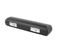 Estuche Piccolo, Caja de Almacenamiento Piccolo de 16 Agujeros, Caja de Cuero Negra Duradera y Portátil a Prueba de Golpes, Estuche de Almacenamiento para Flauta de Instrumentos