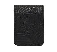 Estuche Pintalabios Bolsa de lápiz Labial Cuero PU portátil, Mini Funda Protectora for con botón a presión, Estuche Almacenamiento for Espejo(Black)