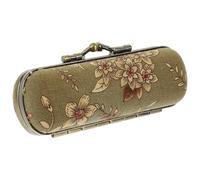 Estuche Pintalabios Caja de Almacenamiento lápiz Labial, contenedor Accesorios Viaje, Funda for Bolso, Vintage con Espejo