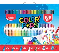 Estuche pintura maped color peps kit 100 piezas surtidas