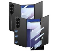 Estuche Plegable con Stylus para Samsung Galaxy Z Trifold, Cubierta De Parachoques De Cuerpo Completo con Protector De Pantalla De Vidrio Templado HD (Negro)