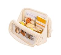 Estuche plegable extraíble para lápices de gran capacidad | Espacioso estuche para lápices con múltiples compartimentos cuenta con un diseño plegable desmontable para un acceso