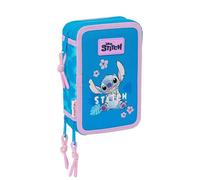 Estuche Plumier Safta Stitch Hawaii 36 Piezas Escolares