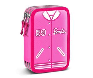 Estuche Plumier Triple Karactermania Barbie Varsity 44 Piezas