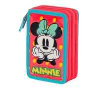 Estuche Plumier Triple Karactermania Disney Minnie Mouse 44 Piezas Rosa