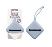 Estuche portachupetes BIBS, para guardar y transportar chupetes, se pueden guardar hasta tres chupetes, material de grado alimentario al 100% sin BPA. Dusty Blue